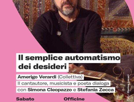 Amerigo Verardi presenta “Il semplice automatismo dei desideri”