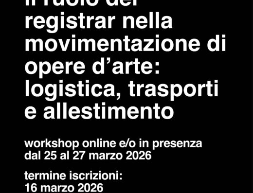 Workshop sul ruolo del registrar nella movimentazione delle opere d’arte