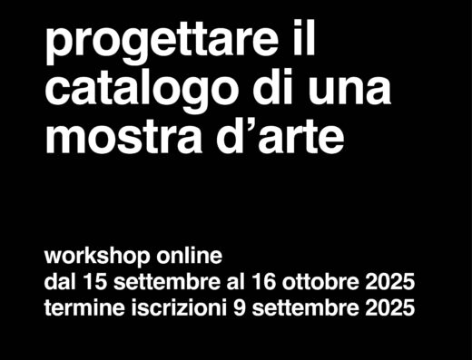 Progettare il catalogo di una mostra d’arte – workshop online